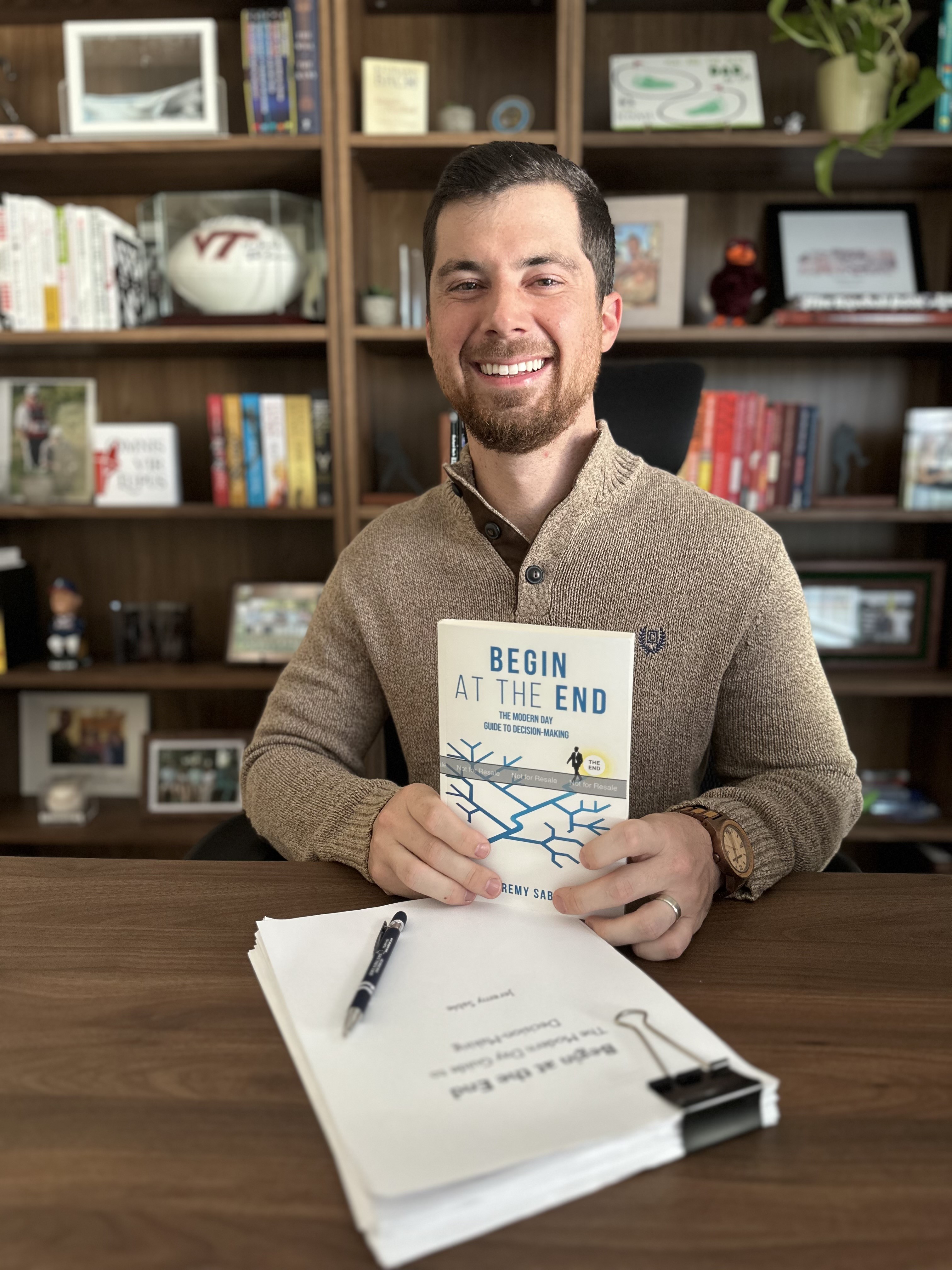 Jeremy Sable with book